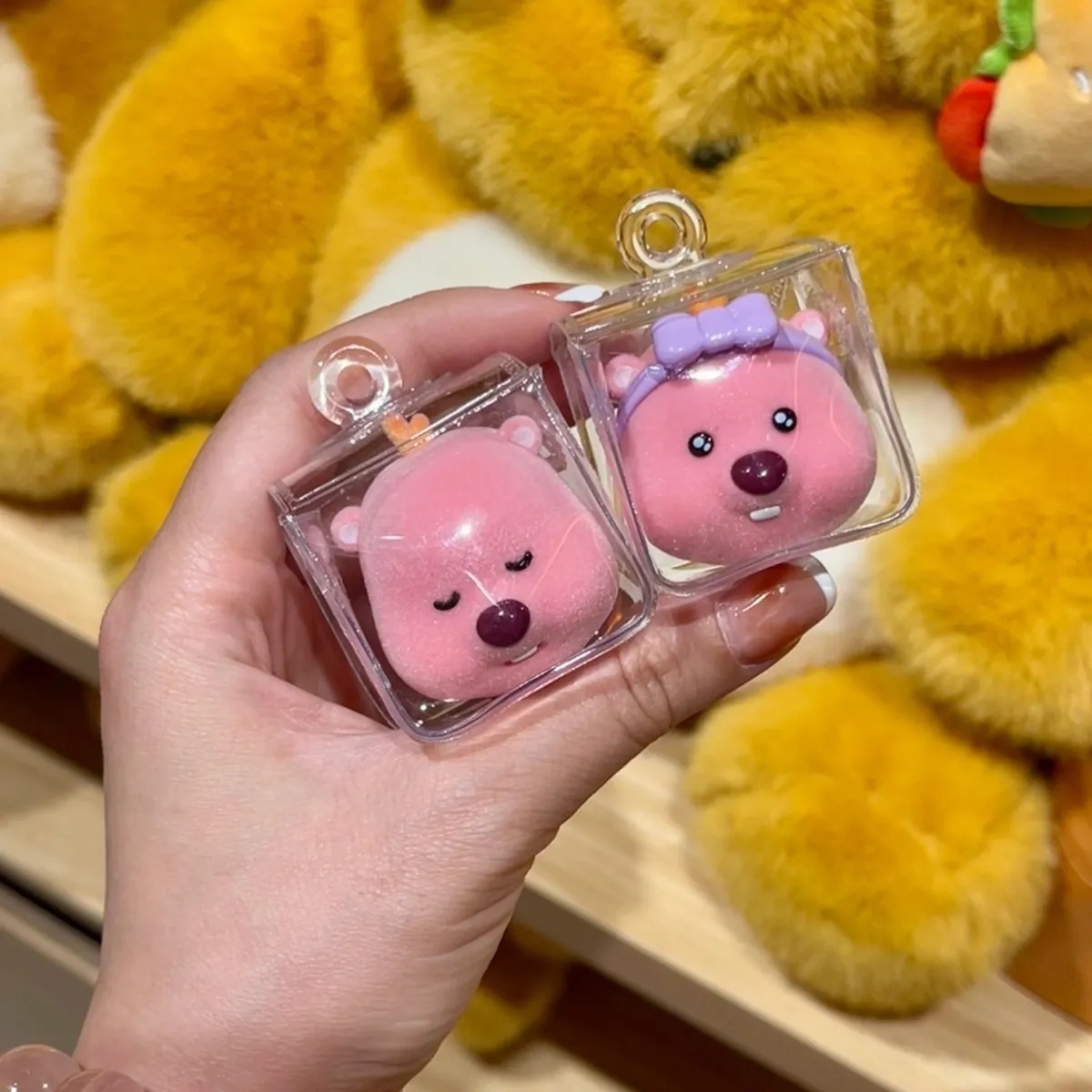 Pvc Three-Dimensional Transparent Dustproof Outdoor Storage Mini Cute Small Bag Display Pendant Bag Mini Baby Walking Bag Ready for Sale