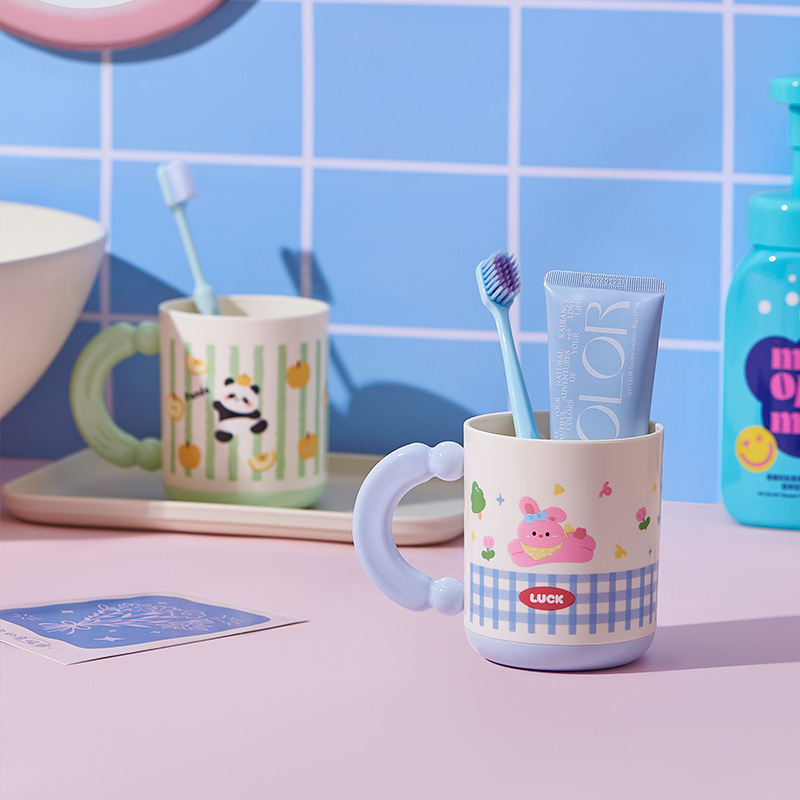 Dopamine Mouthwash Cup 2025 New Mouthwash Cup High-Looking Tooth Cylinder Home Couple Toothbrushing Cup Washing Cup