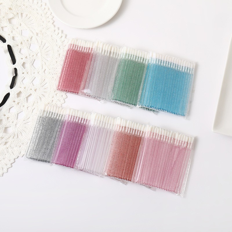 Производитель индивидуальный одноразовый кристаллический губной кисть, цветная замазка ворсистая губная помада, твердая кристаллическая губная кисть