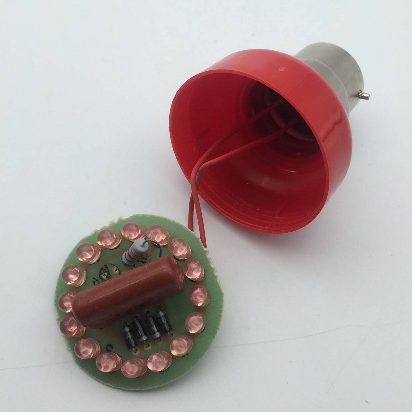 B22LED Red Light Candle Lamp God Table Lamp Guanyin Supply Lamp Red Light Bulb Festival Lights 27 World Lights