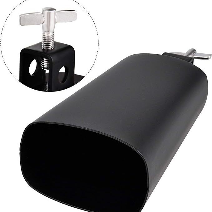 7inch Cowbell Cowbell Stand Percussion Accessories Cowbell Clip, Adjustable Standard Drum Cowbell Stand