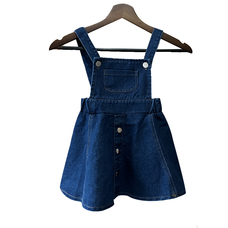 Girls' Dresses, Autumn Clothes, Kidsren's Skirts, Autumn Style Suspender Skirts, Baby Denim Skirts, Girls' Dresses