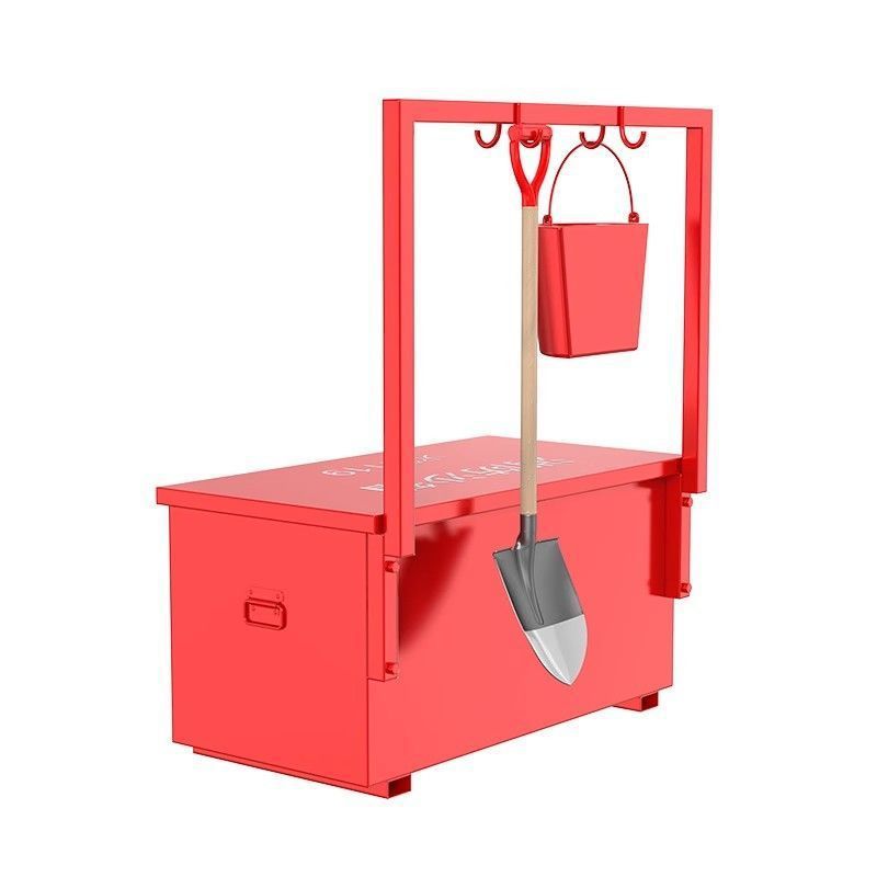 Fire Sandbox 119 Gas Station Fire-Fighting Special Flood-Proof Sandbox Stainless Steel Fire-Fighting Equipment Fire-Proof with Shelf