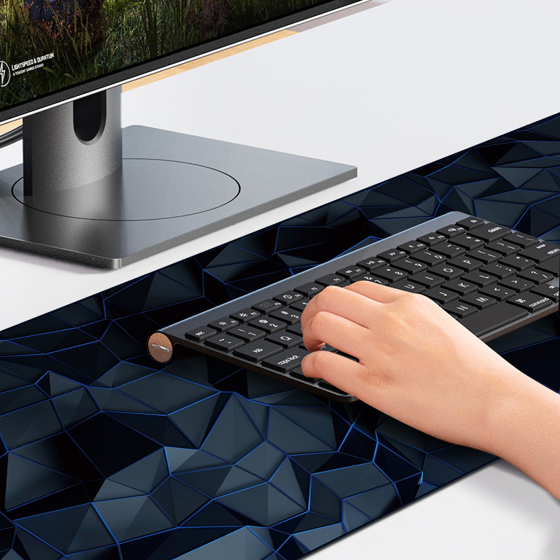 Mouse Pad Extra Large Simple Two-Dimensional E-Sports Boy Computer Desk Pad Large Thickeneded Anti-Slip Keyboard Pad