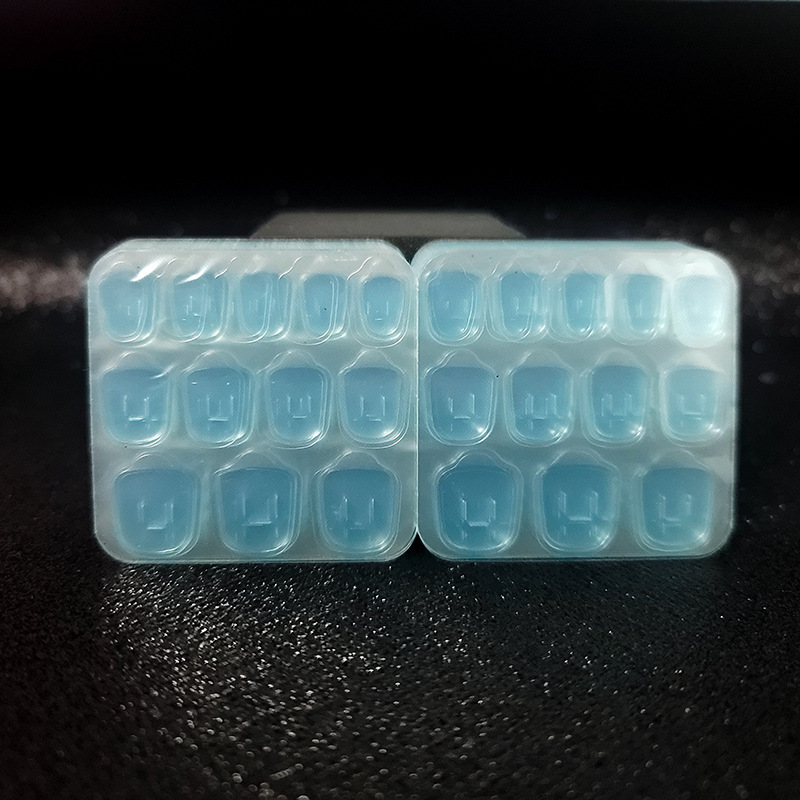 Китайские квадратные наклейки для маникюра 24 шт прозрачные без остатка желтые носимые ногти специальный двусторонний скотч