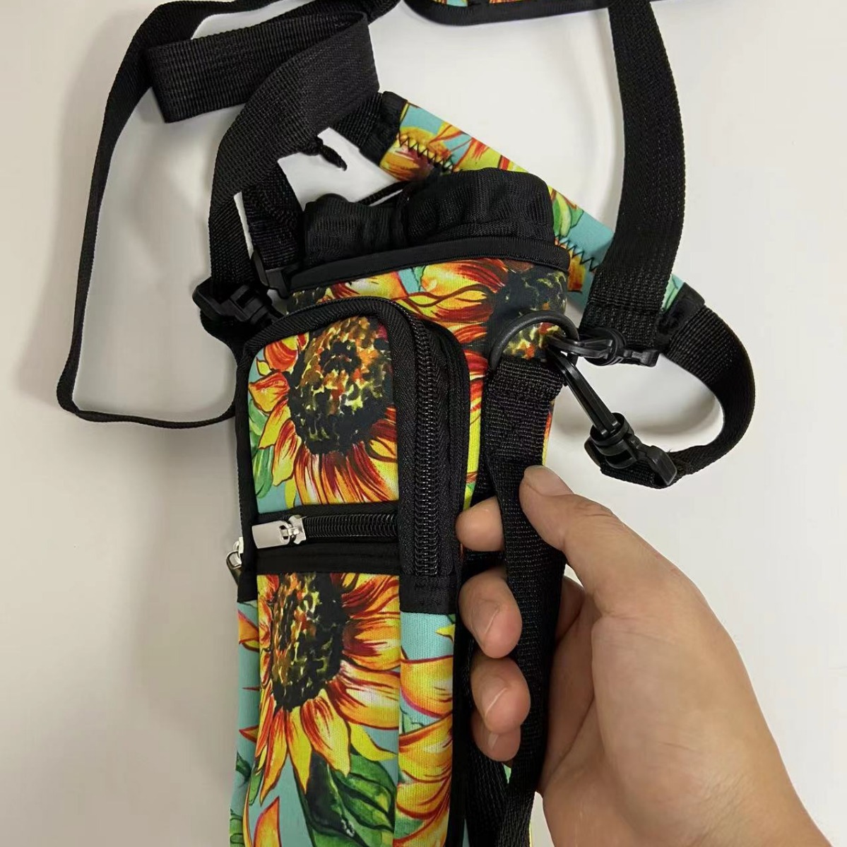 Portable Shoulder Strap Diving Material Thermos Bottle Cover Mobile Phone Protective Cover Key Bag