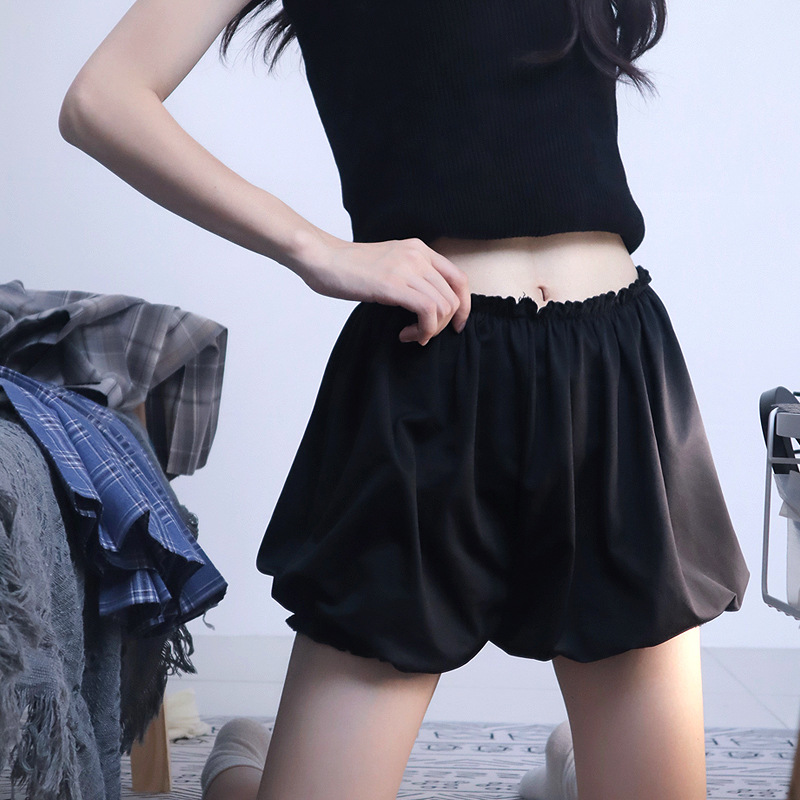 Jk Safety Shorts Anti-Exposure for Women, Can Be Worn Outside, Pumpkin Pants, Loose Home Leggings, Inner Shorts, Ruffle Pants