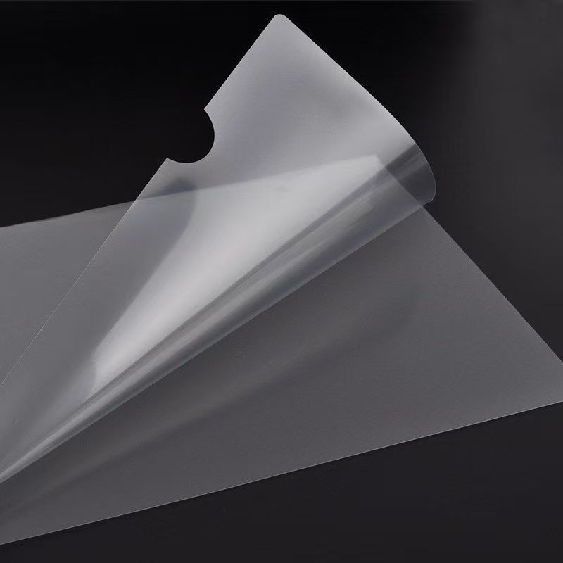 30 Pack A4 Thickened Single Folder L-shaped Folder Transparent Two-page File Set Thickened Single-page File Bag