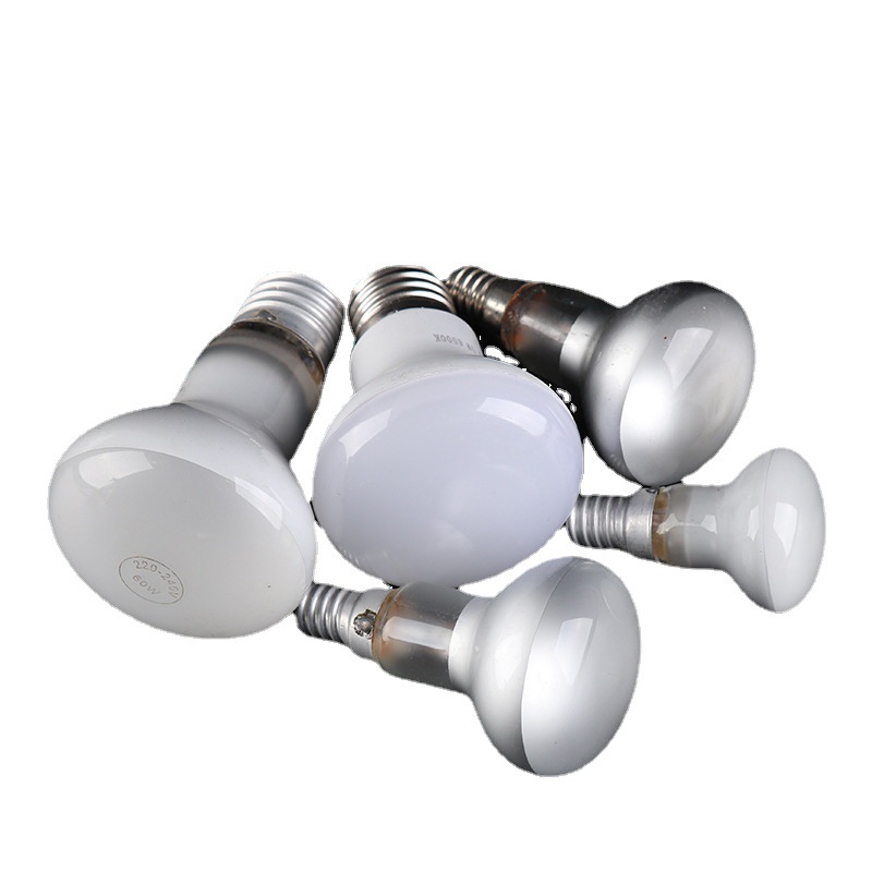 R63 Led Bathroom Heater Lighting Bulb E27 Screw Lamp Holder Reflective Mushroom Bulb Indoor Lighting Bulb