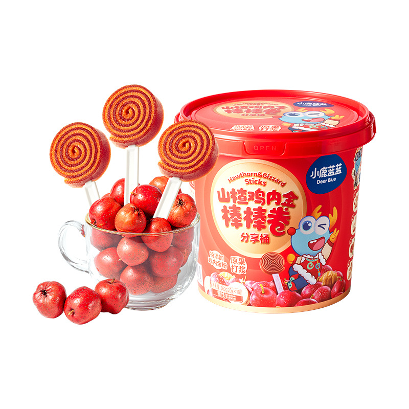 Fawn Blue Blue Volume Vendor Chicken Gold Hawthorn Lollipop Roll Medicine Food Homologous 0 Sucrose Children's Snack Brand