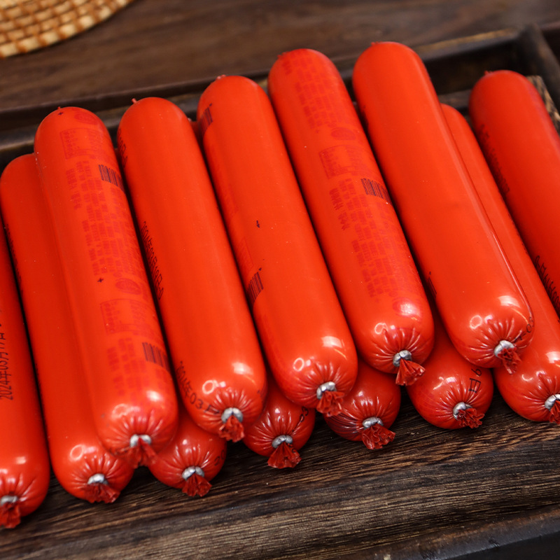 Shandong fuyu starch sausage roadside stall roasted sausage fried sausage teppanyaki noodles sausage snack stall barbecue whole box wholesale