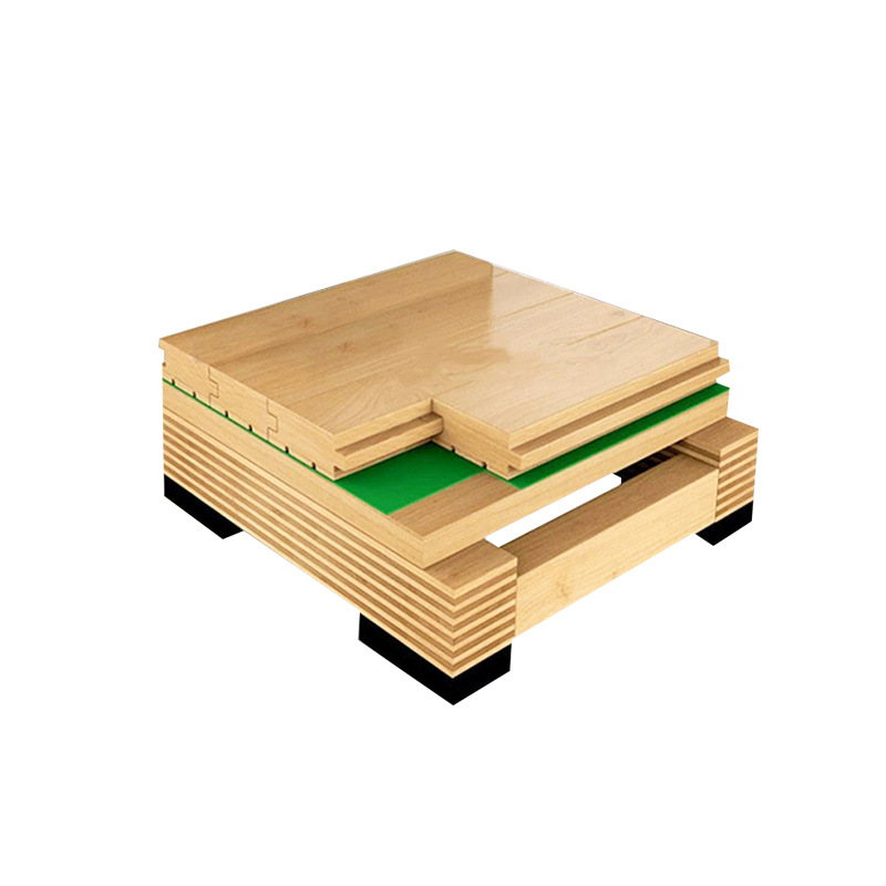 Indoor Basketball Court Sports Wooden Floor Gymnasium Badminton Hall Manufacturer Solid Wood Sports Venue Special