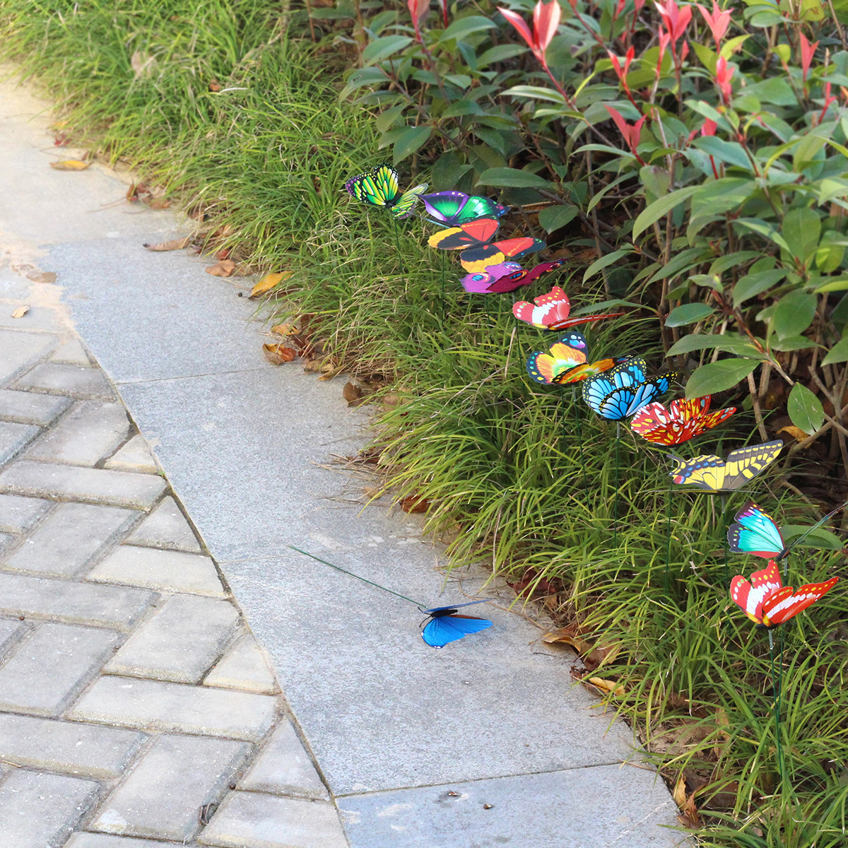 Simulation insert butterfly mixed color single-layer three-dimensional insert Butterfly 3D three-dimensional gardening creative with decorative materials