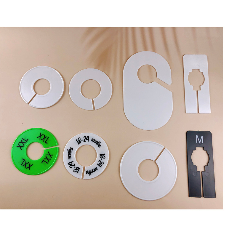 Amazon's Best-Selling Clothing Display Divider Plastic Size Circle in Various Colors Ready for Labels in Stock