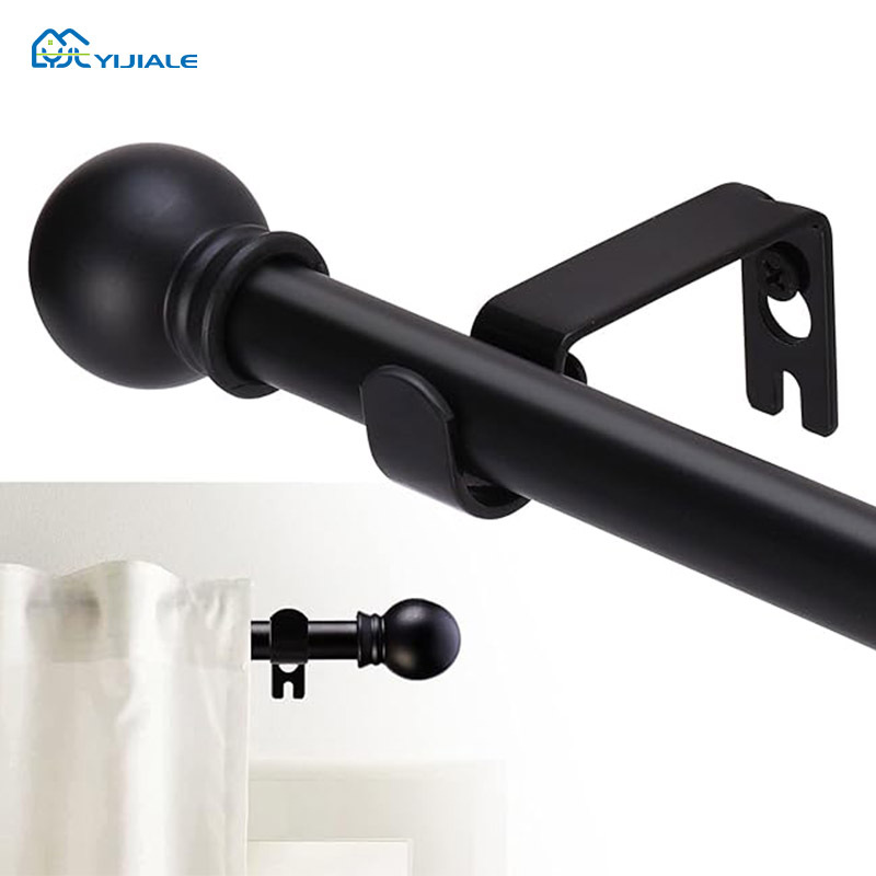 Торцевая карниза для штор, американская одинарная и двойная штанга, римская штанга, карниз с перфорацией, алюминиевый сплав, утолщенный