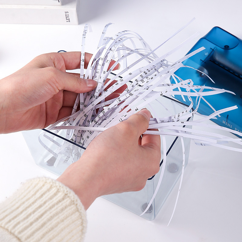 Cross-border Hot Shredder Office Home Mini Manual Shredder Desktop Hand Crushed File Shredder