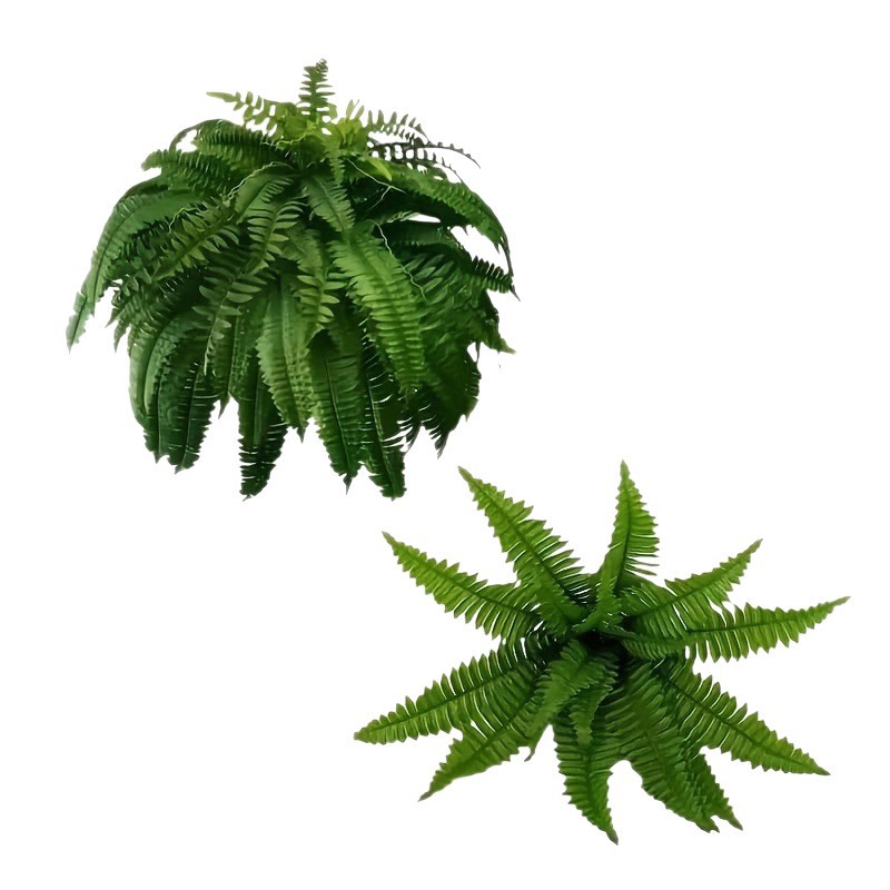 In-Stock Cross-Border Amazon Bestseller 18-Leaf Artificial Green Plant Decorative Fern Boston Fern Persian Grass