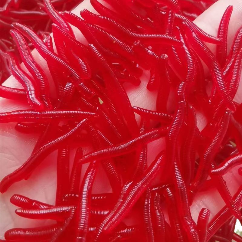 Fishy Smell Red Worm Soft Bait, Lure Bait, Red Worm Bait, Simulated Centipede, Bionic Bait