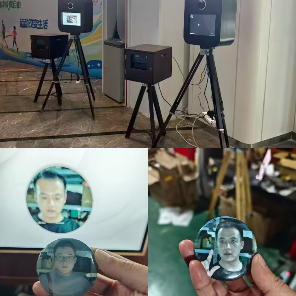 Ai Badge Printer Ai Commemorative Medal Photo Machine Newspaper Machine Raster Painting Commemorative Coin Badge Refrigerator Magnet Rental