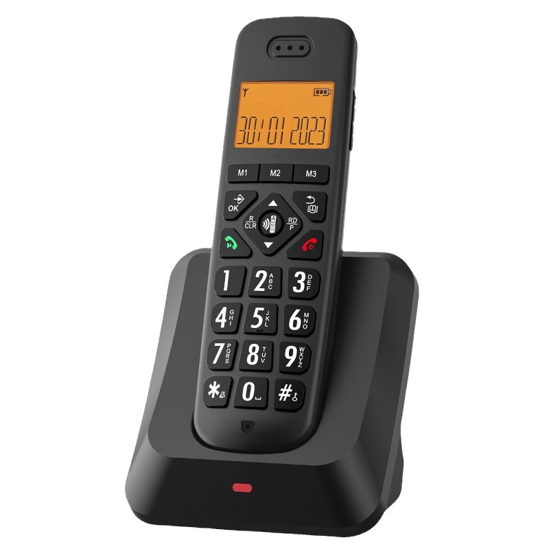 Cross-border in stock big and letter D1011 big button stand-alone home business office handheld cordless telephone