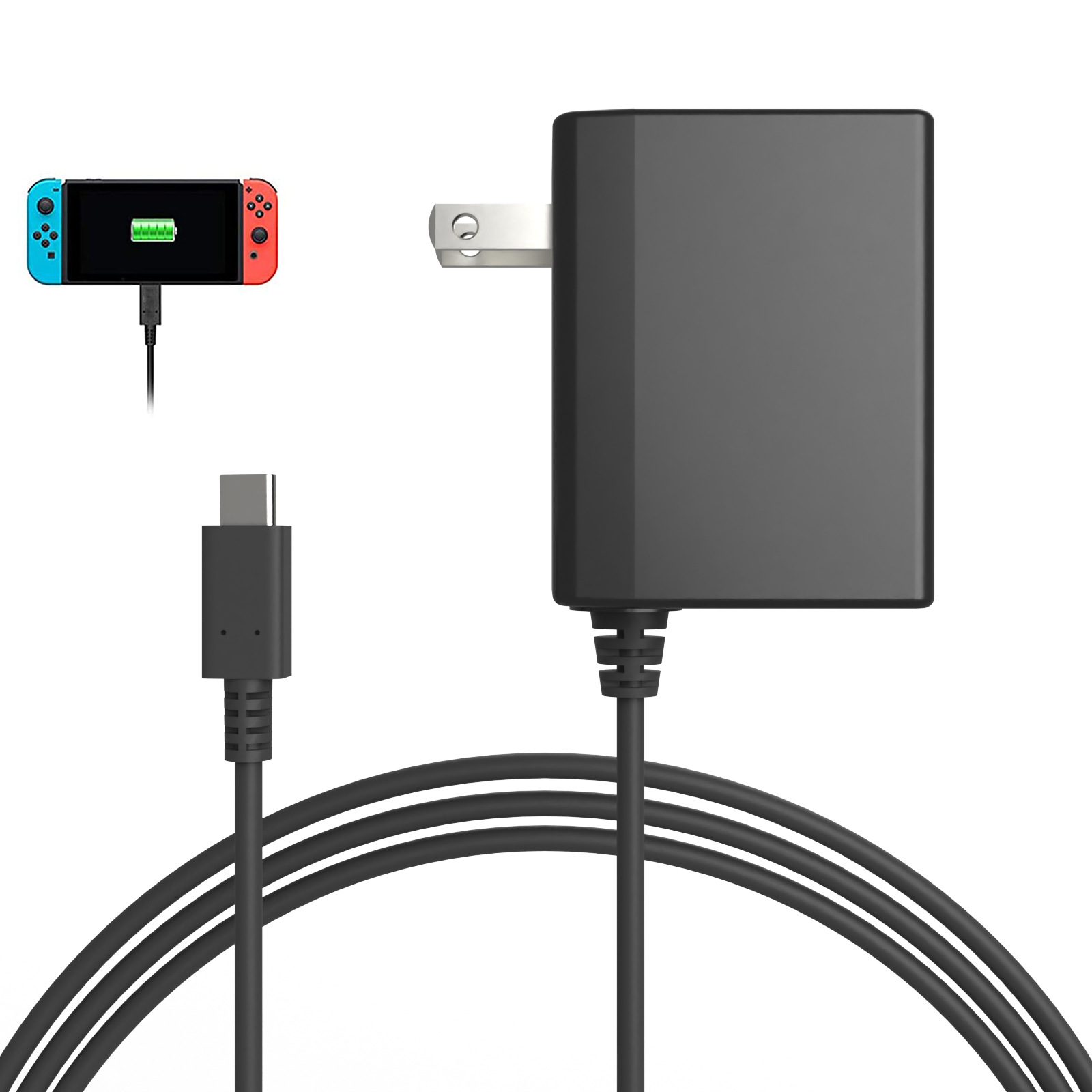 Switch1 Switch2 Ac Adapter Power Supply Ns Nx Fire Bull Game Console Charger 15V2.6A