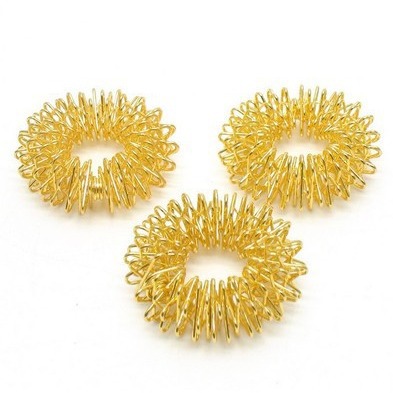 Cross-border supply finger Massager Massage ring finger massage ring golden silver can be selected