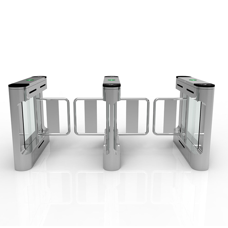 Pedestrian Gate Custom Gym Stainless Steel Gate Machine Face Recognition System Membership Small Waist Swing Gate