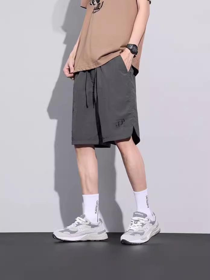 2025 Summer New American Work Shorts Men's Summer Japanese Trendy Brand Loose Straight Casual Quick-Dry Five-Point Shorts
