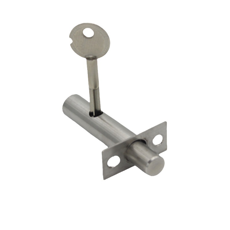 Stainless steel pipe well door lock invisible lock cross key lock strong and weak water and electricity well lock concealed fire door fire lock