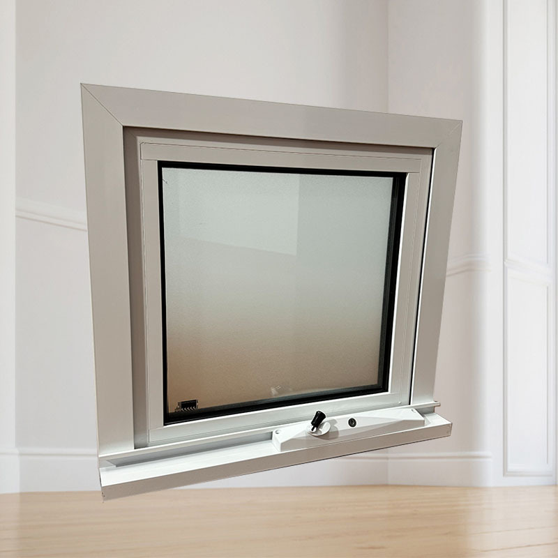 Shanghai Window and Door Factory Wholesale Aluminum Alloy Casement Windows Soundproof Heat Insulation Frosted Glass Opening Windows Export Windows Windproof