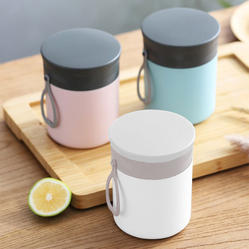 Stainless Steel Breakfast Cup, Insulated Bucket, Single-Layer Portable Oatmeal Cup, Sealed Soup Cup for Office Workers, Portable Soup Cup