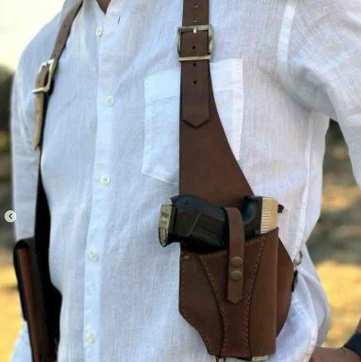 Halloween Cosplay Leather Wallet Medieval Steampunk Retro Strap Underarm Backpack