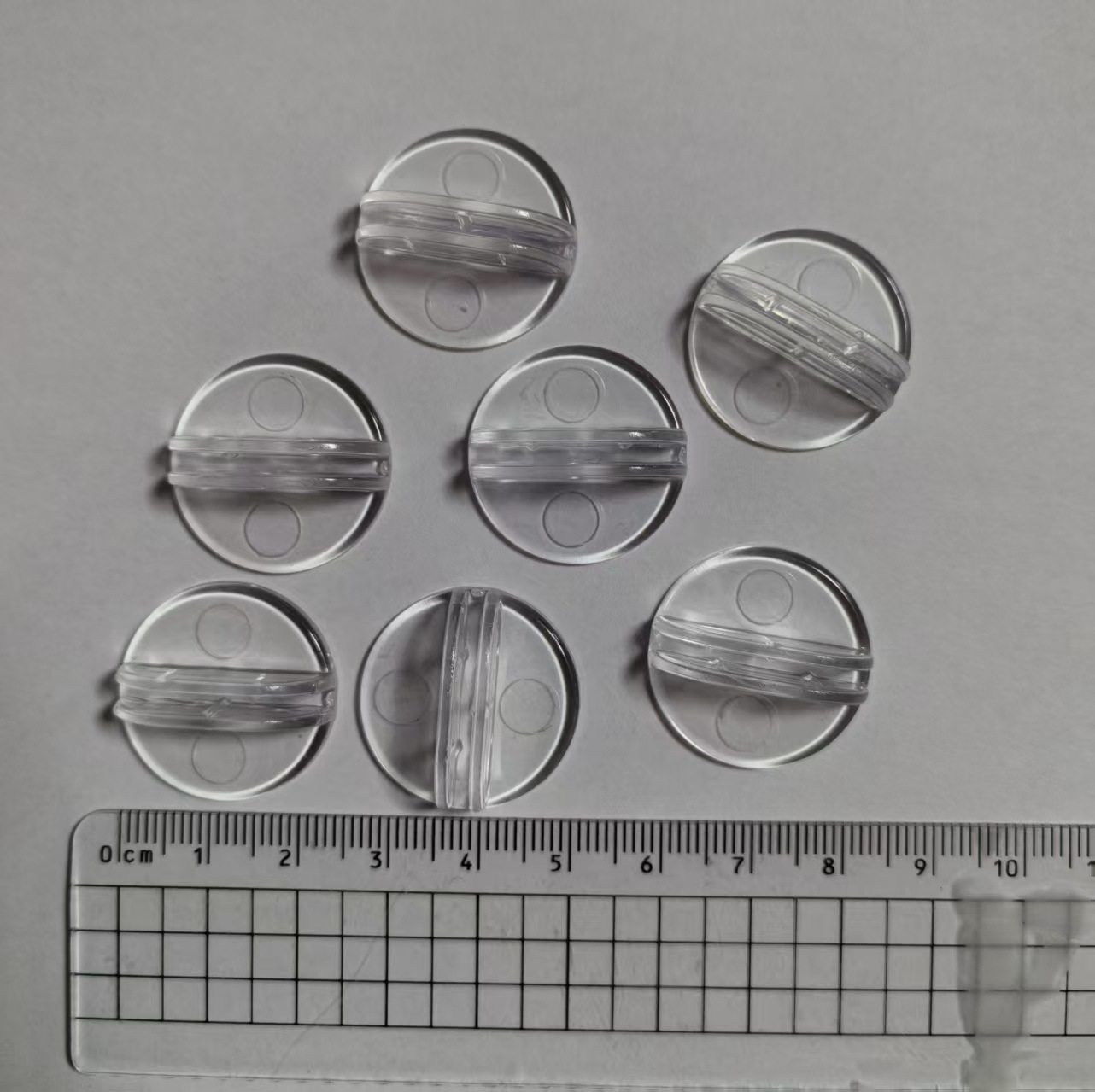 20-25MM transparent card holder business card holder plastic accessories plastic toy chess accessories paper card buckle table game