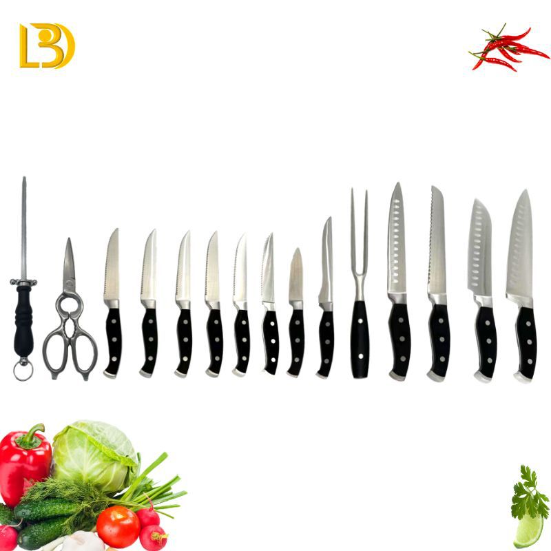 Amazon Hot Selling Stainless Steel Steak Knife Double Steel Head Die Casting Handle Steak Knife Fine Throw Handle Steak Knife Multi-use