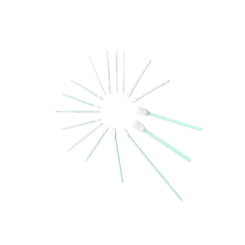 Dust-free flat cloth head cotton swab lens laser cleaning cotton swab spray-painted wiper dust-free purification cotton swab manufacturer