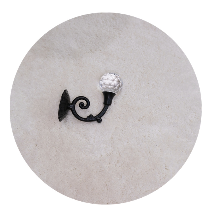 [Yonghao Hardware] Factory direct engraved small crystal ball aluminum alloy curtain wall hook Crystal hook