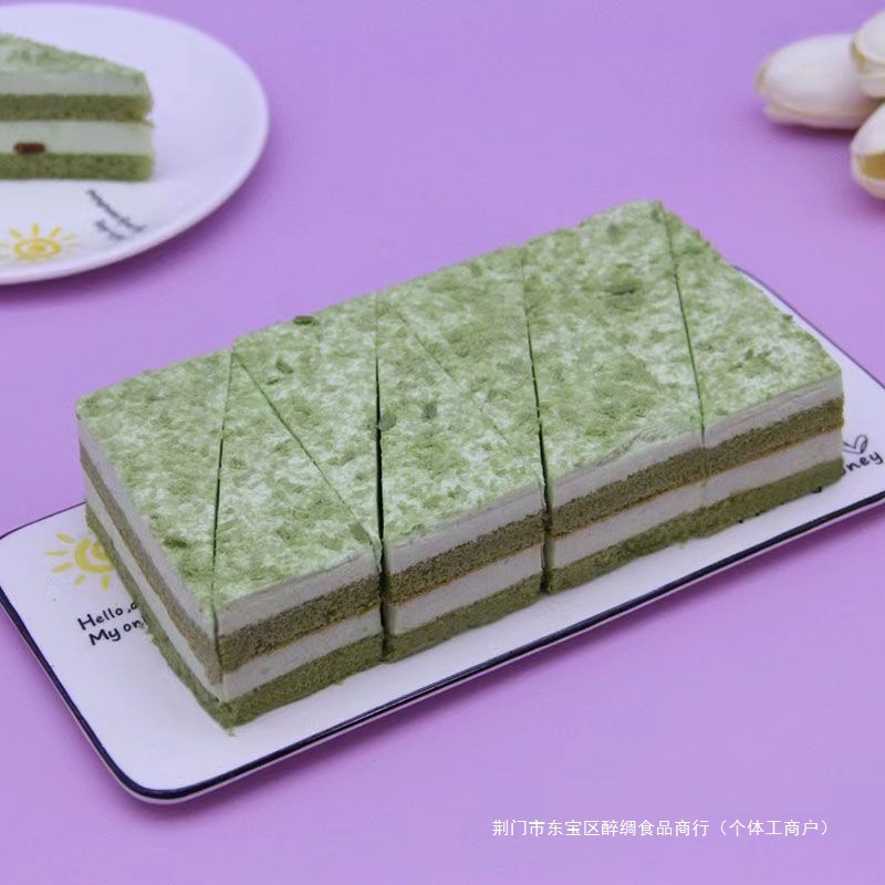 Triangular Mousse Cake Internet Celebrity Buffet Commercial Cake Tiramisu Birthday Party Western-Style Small Cake Stall