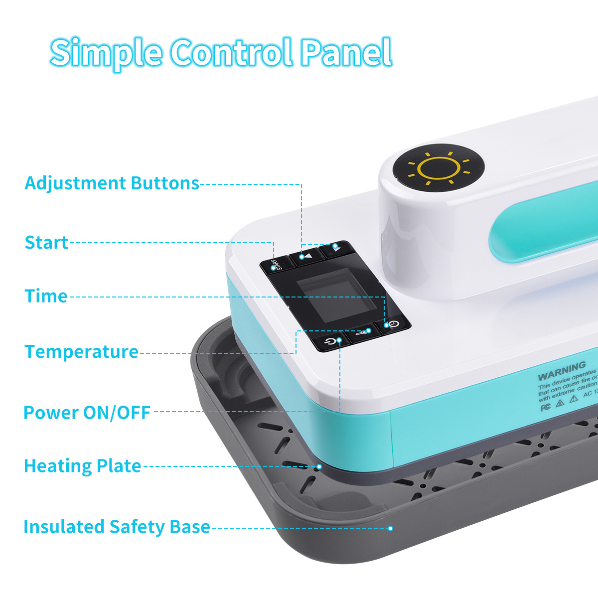 Новый портативный ручной термопресс 5*7 дюймов, мини термопресс для домашнего использования
