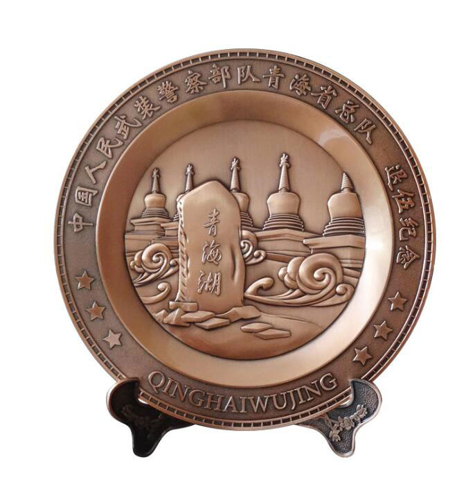 12 Zodiac Commemorative Plate Stereoscopic Desktop Decoration Metal Medal Commemorative Plate School Celebration Cultural and Creative Commemorative Gift Commemorative Plate