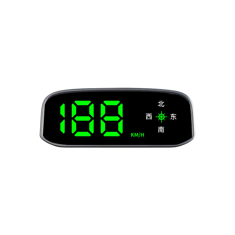 Solar-Powered Electronic Dog Radar Speed Measurement Car Wireless Colorful Hud Head-Up Display Driving Safety Early Warning Instrument