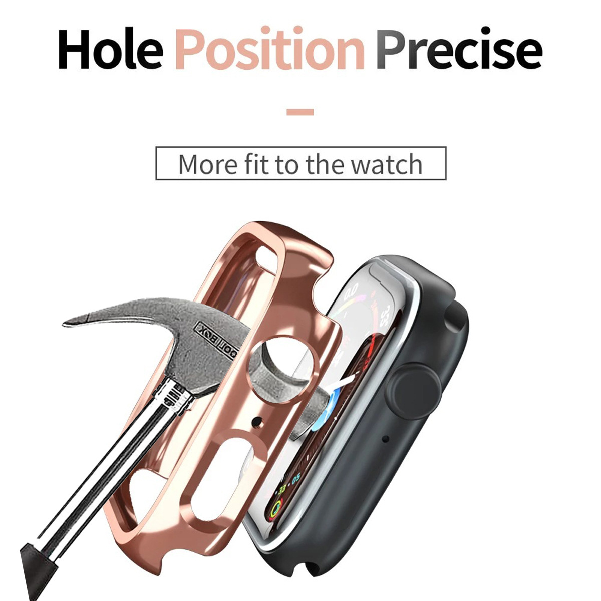 For Apple watch10 Ultra PC Electroplated Hollow Half Bag Border iwatch Watch Case