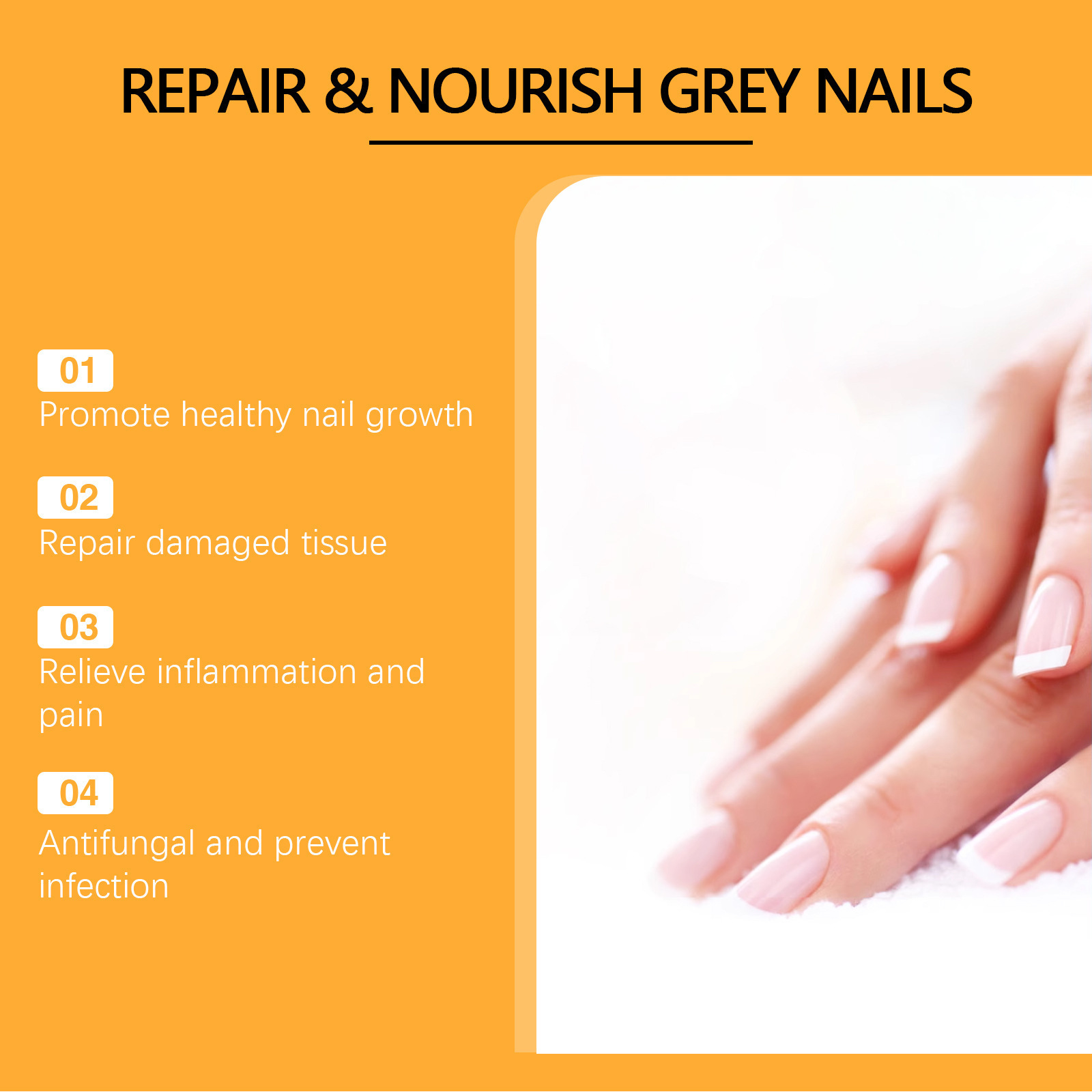 Cross-Border Amazon Suitable for Damaged Nails Nail Repair Bee Venom Nail Repair Spray 100ml