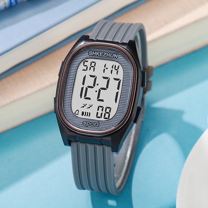 Cross-Border New Product High-Looking Electronic Watch Student Model Multi-Function Alarm Clock Luminous Watch Outdoor Electronic Watch Wholesale