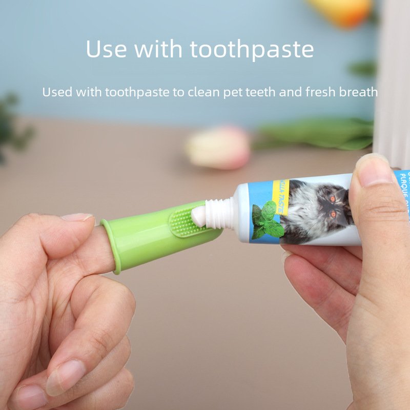 Pet Toothbrush Dog Cat Brushing Teeth Cleaning Finger Cover Toothbrush Dog Cat Pet Supplies Toothbrush Manufacturer Wholesale Direct Sales
