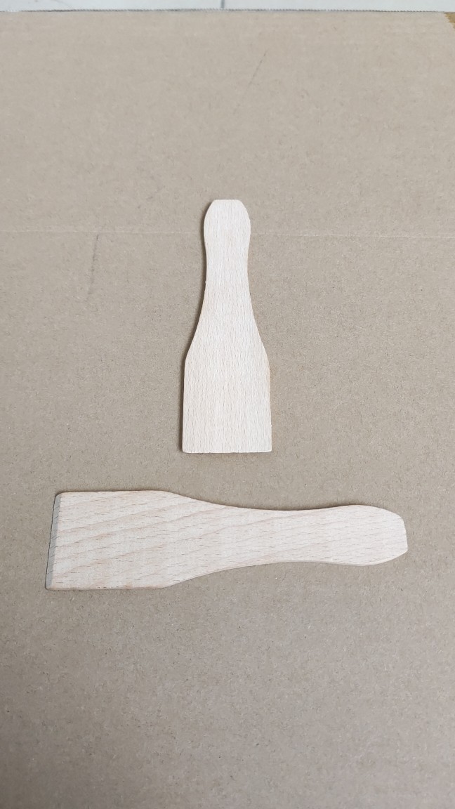 Boiled Cheese Oven Barbecue Shovel Spoon Baking Plate Small Wooden Shovel Beech Scraper Mini Wooden Shovel Electric Cake Pan Mini Scooter