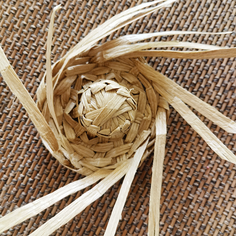 Handmade Straw and Willow Wine Stopper Craft Decoration Bottle Stopper Bamboo Weaving Custom Made Cattail Craft Custom Handmade Weaving Art