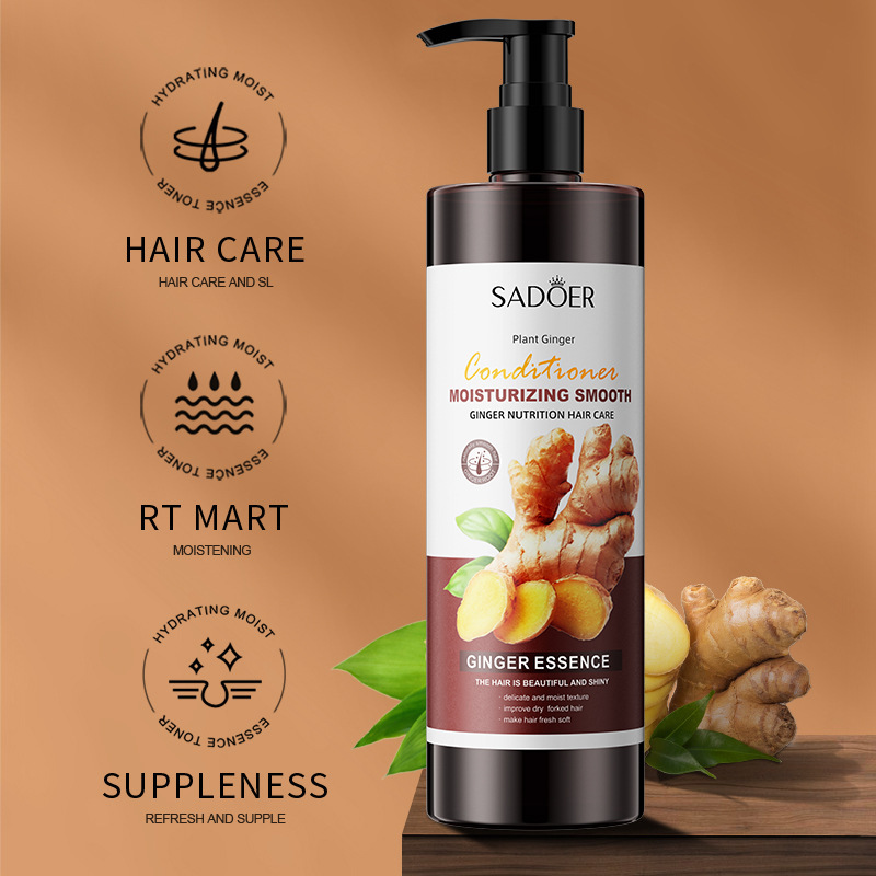 English ginger hair conditioner SADOER Moisturizing Soft 500ml large capacity cross-border foreign trade washing and protection wholesale