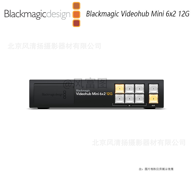 Bmd Videohub Mini 8X4 12g Compact Zero Latency Video Matrix Video Frame Alignment