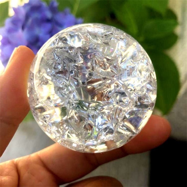 Crystal ice crack ball bubble ball ball rockery running water ornaments accessories fish tank landscape ornaments decoration