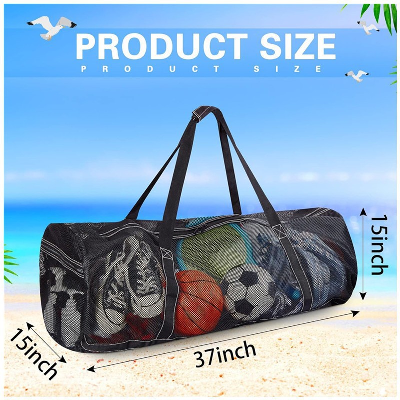 In-Stock Large Mesh Diving Bag Mesh Luggage Bag with Zipper Pocket Travel Dry Bag for Snorkeling Gear